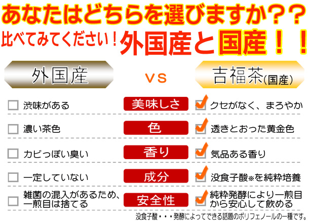 比べてみてください!外国産と国産!